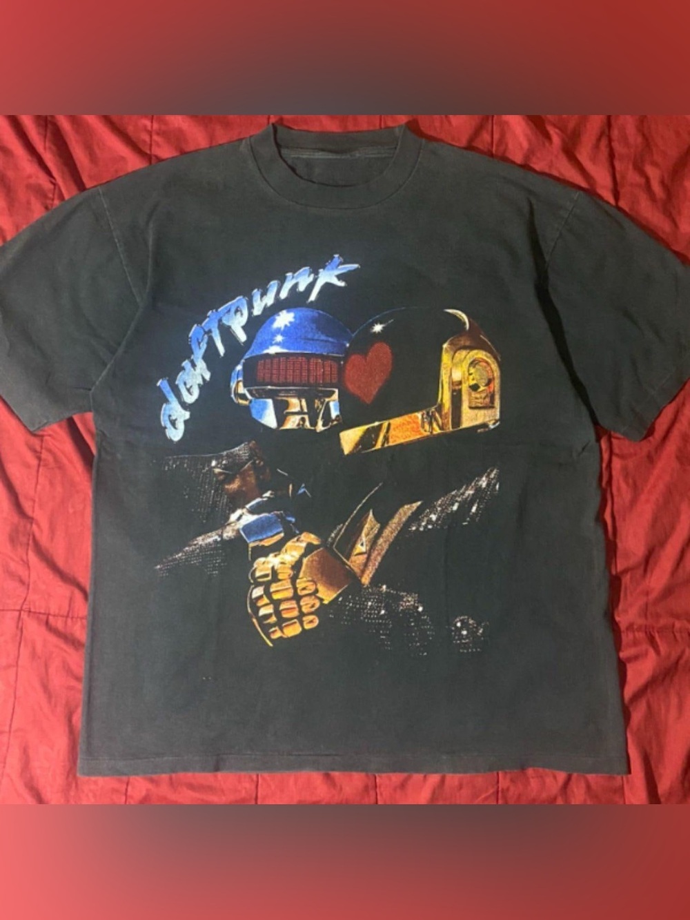 Black Graphic Tee - Iconic Robot Helmets